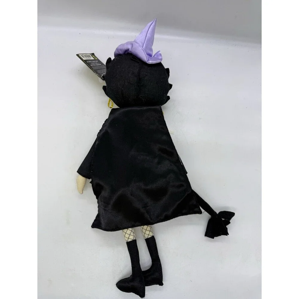 Vintage 2000 Kellytoy Betty Boop 17” Cape Betty w/ Broom Halloween Witch Plush